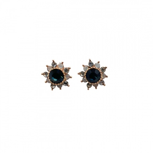 Sapphire Flower Earrings by Sixton London